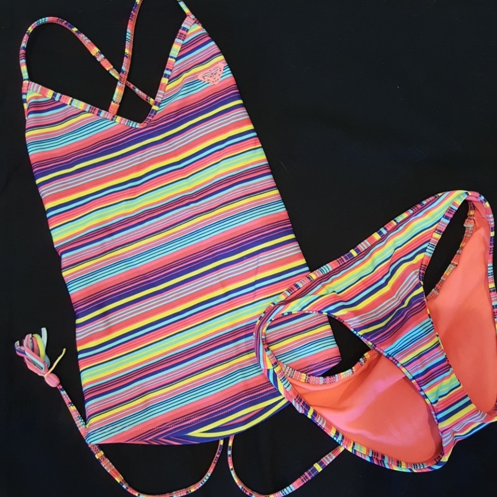 Roxy girls two piece swim-0109